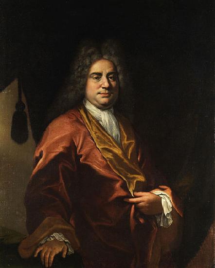 Giovanni Camillo Sagrestani Portrait of a gentleman in his housecoat